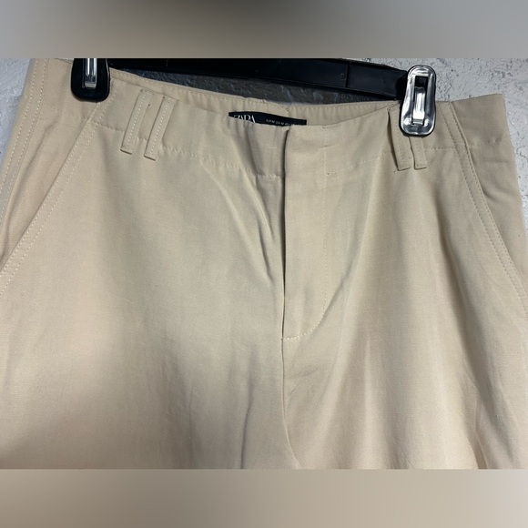 Zara khaki wide leg pants - Picture 2 of 5